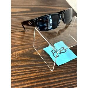 Costa Del Mar Caballito CL11 Sunglasses Unisex Shiny Black Gray Polarized 580P